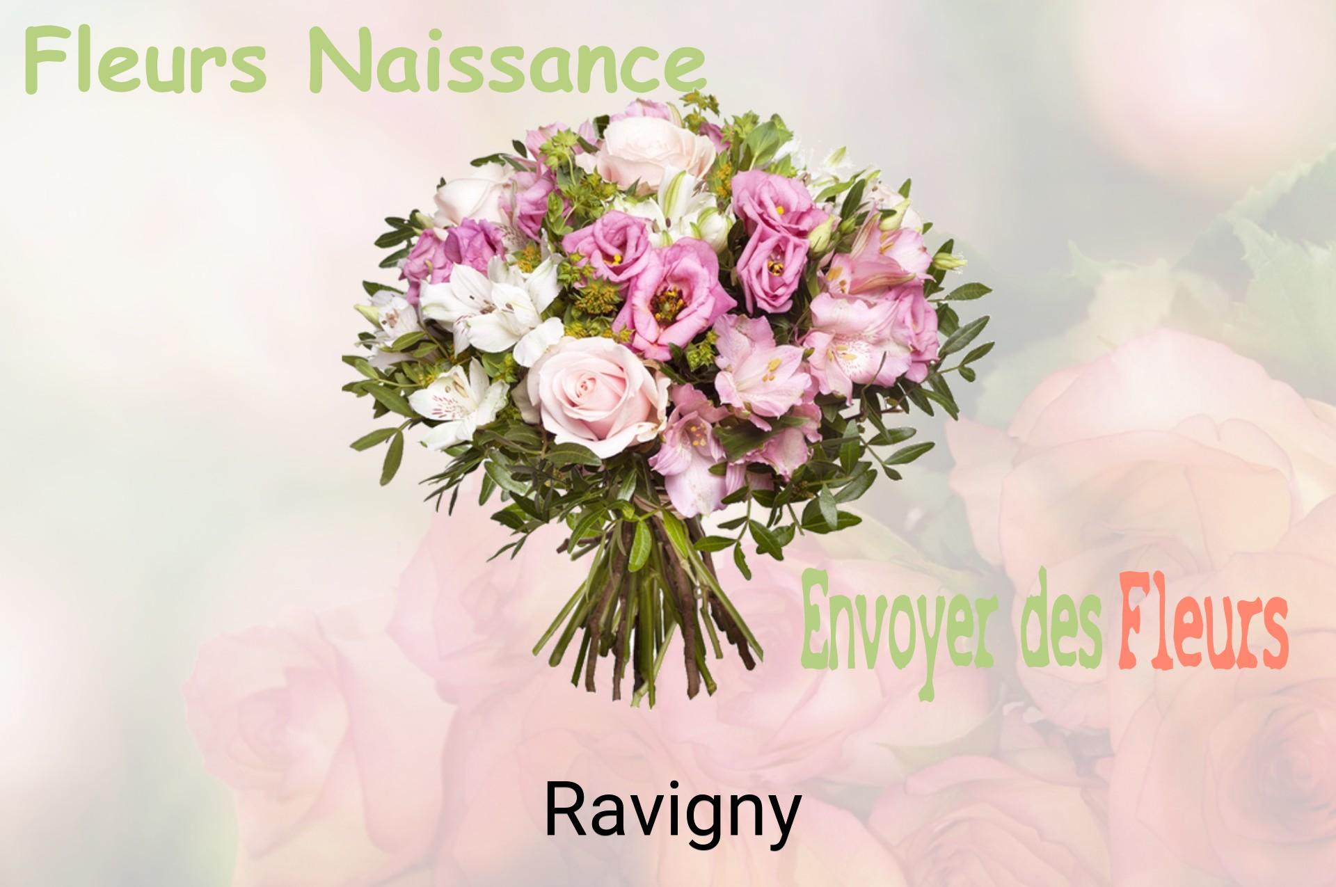 Bouquet de fleurs de naissance livré à Ravigny